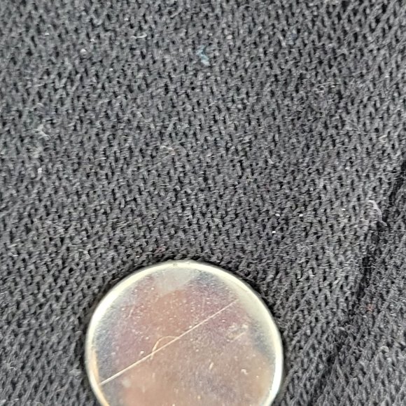 Yoki Womens Varsity Jacket Black Red Color Block Snap Pockets Crew Neck M New - Picture 3 of 8